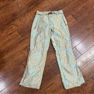 High society retired logo engraved woman’s ski pants- snow bunny